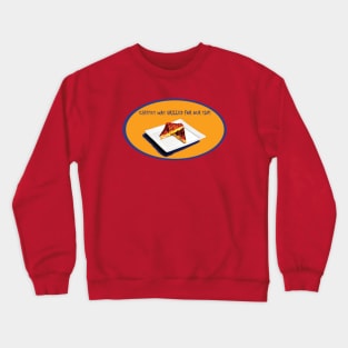 Cheesus Was Grilled for Our Sins Face of Jesus on a Sandwich Crewneck Sweatshirt